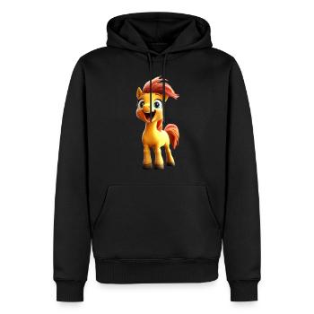 Pony Reitpony Fohlen Reiterin Ponys Reiten Ponyhof - Männer Premium Bio Hoodie - Schwarz - Vorne - Nico (187cm)