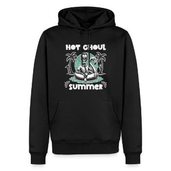 Heißer Ghoul Sommer Strandspaß - Männer Premium Bio Hoodie - Schwarz - Vorne - Nico (187cm)