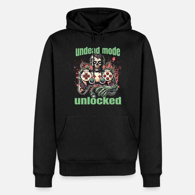Zombie Gaming Controller: Undead Mode - Men’s Premium Organic Hoodie - black