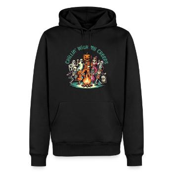 Halloween fun with my creeps - Men’s Premium Organic Hoodie - black - Front - Nico (187cm)