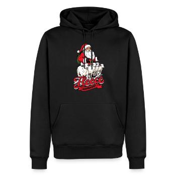 Schafhirte Schäferei Schafe Hirte - Männer Premium Bio Hoodie - Schwarz - Vorne - Nico (187cm)