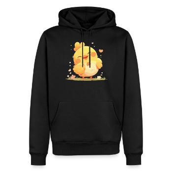 Rooster Hähne Hahn - Männer Premium Bio Hoodie - Schwarz - Vorne - Nico (187cm)