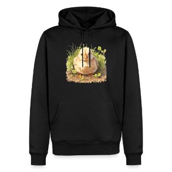 Rooster Hähne Hahn - Männer Premium Bio Hoodie - Schwarz - Vorne - Nico (187cm)