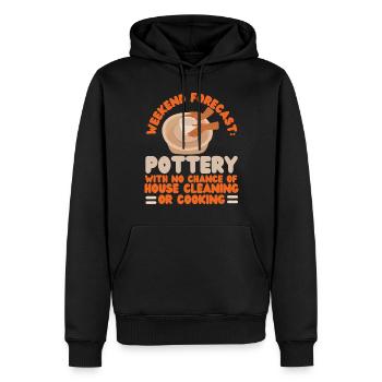 Pottery Ceramics Artist Weekend - Men’s Premium Organic Hoodie - black - Front - Nico (187cm)