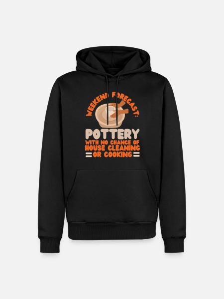 Pottery Ceramics Artist Weekend - Men’s Premium Organic Hoodie - black