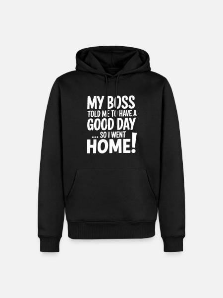 Office Humor - Men’s Premium Organic Hoodie - black