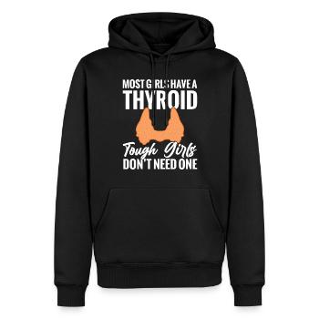 Die Meisten Mädchen Haben Eine - Männer Premium Bio Hoodie - Schwarz - Vorne - Nico (187cm)