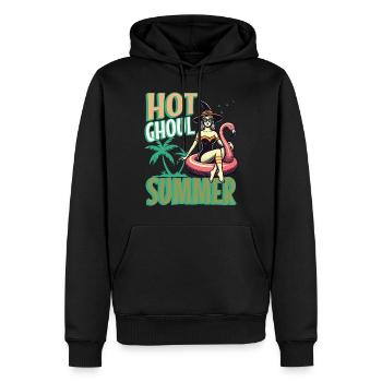 Heißer Ghoul Sommer Hexenflair - Männer Premium Bio Hoodie - Schwarz - Vorne - Nico (187cm)