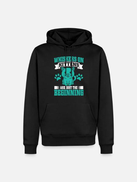 Cat Dad Gifts - Men’s Premium Organic Hoodie - black