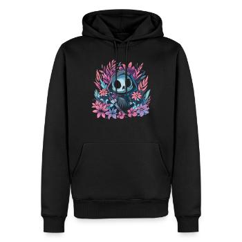 Kawaii Faucheur Pastel Goth Mignon Anime - Sweat à capuche Premium bio Homme - noir - Devant - Nico (187cm)