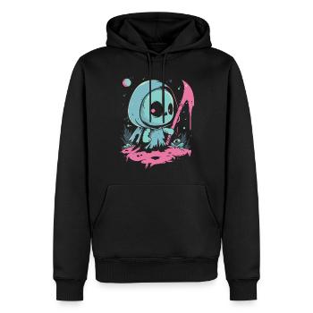 Kawaii Reaper Pastel Goth Cute Anime - Männer Premium Bio Hoodie - Schwarz - Vorne - Nico (187cm)