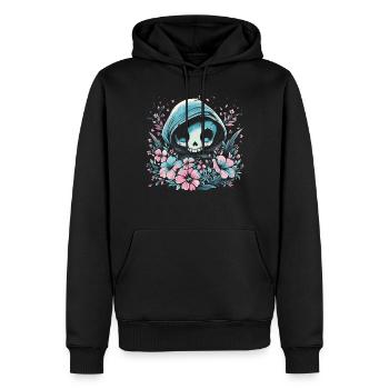Kawaii Reaper Pastel Goth Cute Anime - Männer Premium Bio Hoodie - Schwarz - Vorne - Nico (187cm)