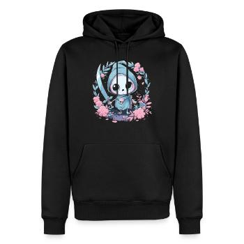 Kawaii Reaper Pastel Goth Cute Anime - Männer Premium Bio Hoodie - Schwarz - Vorne - Nico (187cm)