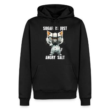 Suagar Is Just Angry Salt Katze Wissenschaft Meme - Männer Premium Bio Hoodie - Schwarz - Vorne - Nico (187cm)