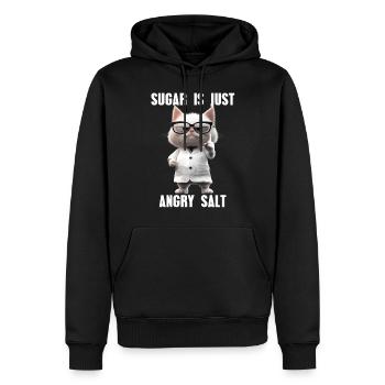 Suagar Is Just Angry Salt Katze Meme Wissenschaft - Männer Premium Bio Hoodie - Schwarz - Vorne - Nico (187cm)