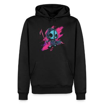 Kawaii Faucheur Pastel Goth Mignon Anime - Sweat à capuche Premium bio Homme - noir - Devant - Nico (187cm)