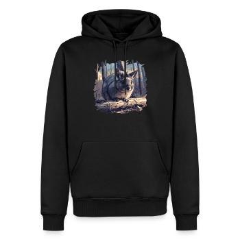 Chinchillas Chinchilla - Männer Premium Bio Hoodie - Schwarz - Vorne - Nico (187cm)