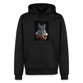 Chinchillas Chinchilla - Männer Premium Bio Hoodie - Schwarz - Vorne - Nico (187cm)