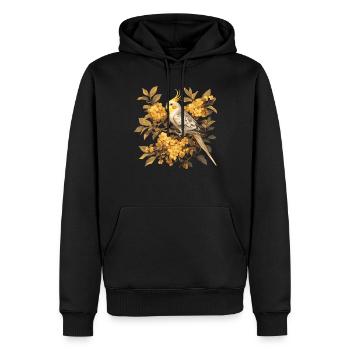 Cockatiel Nymphensittiche Nymphensittich - Männer Premium Bio Hoodie - Schwarz - Vorne - Nico (187cm)