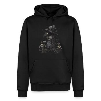 Plague Doctor Kawaii Pastel Gothic - Männer Premium Bio Hoodie - Schwarz - Vorne - Nico (187cm)