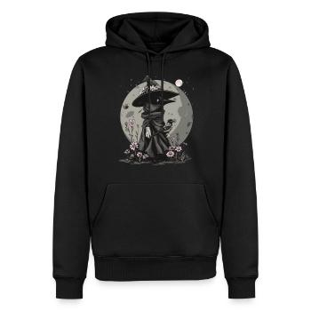 Plague Doctor Kawaii Pastel Gothic - Männer Premium Bio Hoodie - Schwarz - Vorne - Nico (187cm)