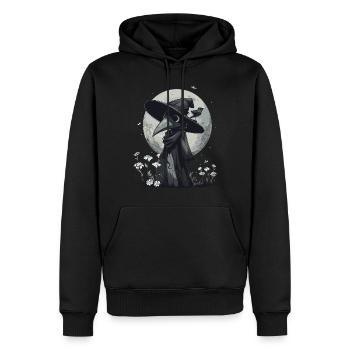 Plague Doctor Kawaii Pastel Gothic - Männer Premium Bio Hoodie - Schwarz - Vorne - Nico (187cm)