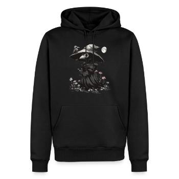 Plague Doctor Kawaii Pastel Gothic - Männer Premium Bio Hoodie - Schwarz - Vorne - Nico (187cm)