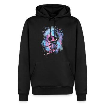 Kawaii Reaper Pastel Goth Cute Anime - Männer Premium Bio Hoodie - Schwarz - Vorne - Nico (187cm)