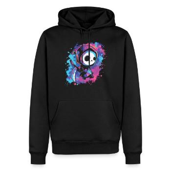 Kawaii Reaper Pastel Goth Cute Anime - Männer Premium Bio Hoodie - Schwarz - Vorne - Nico (187cm)