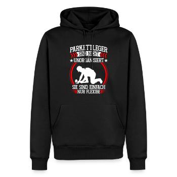 Parkettleger ist unorganisiert Fliesenleger - Männer Premium Bio Hoodie - Schwarz - Vorne - Nico (187cm)
