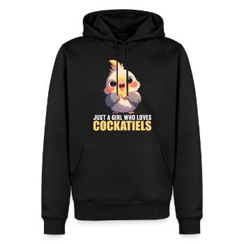 Cockatiel Nymphensittiche Nymphensittich - Männer Premium Bio Hoodie - Schwarz - Vorne - Nico (187cm)