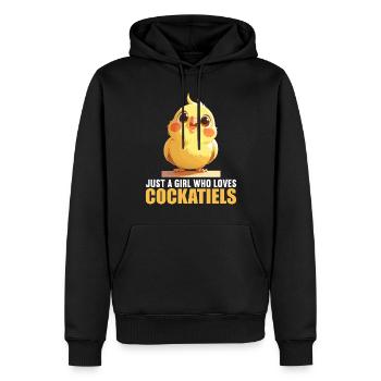 Cockatiel Nymphensittiche Nymphensittich - Männer Premium Bio Hoodie - Schwarz - Vorne - Nico (187cm)
