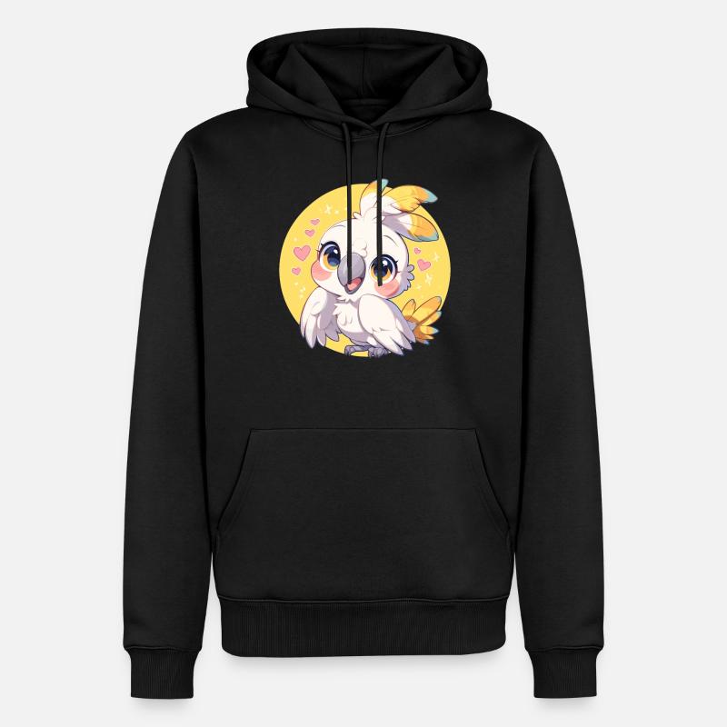 Cacatoès Cacatoès Cacatoès - Sweat à capuche Premium bio Homme - noir