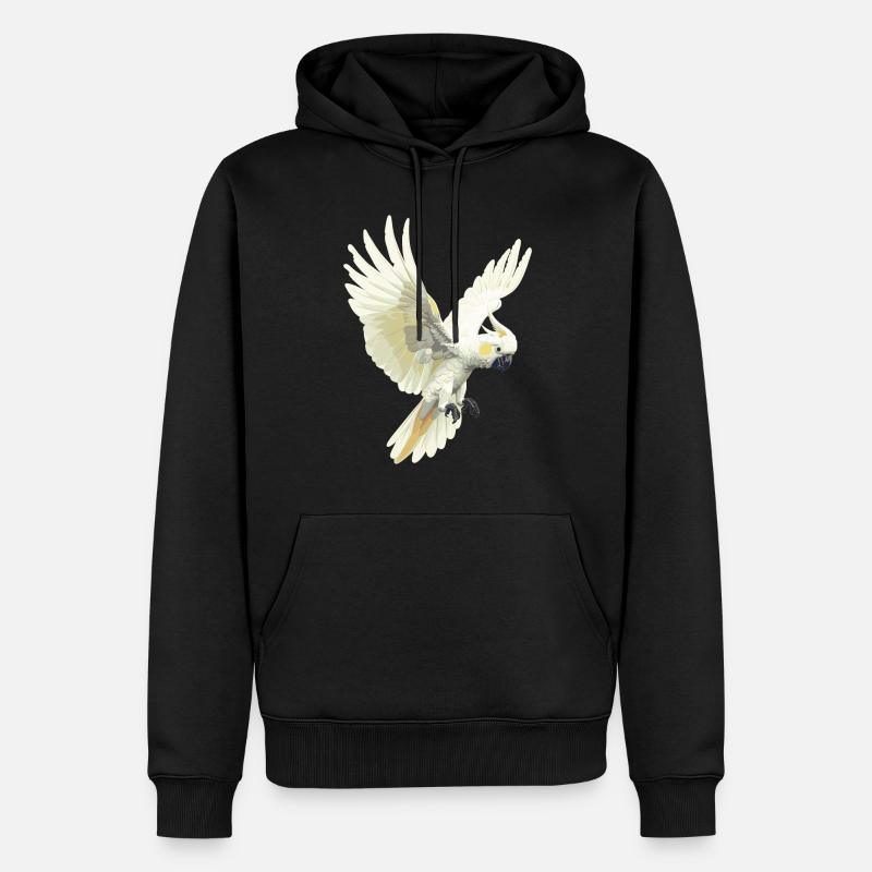 Cacatoès Cacatoès Cacatoès - Sweat à capuche Premium bio Homme - noir