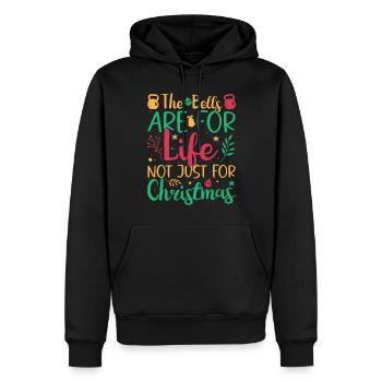 Fitness Fanatics Bells Not Just For Christmas Gift - Männer Premium Bio Hoodie - Schwarz - Vorne - Nico (187cm)