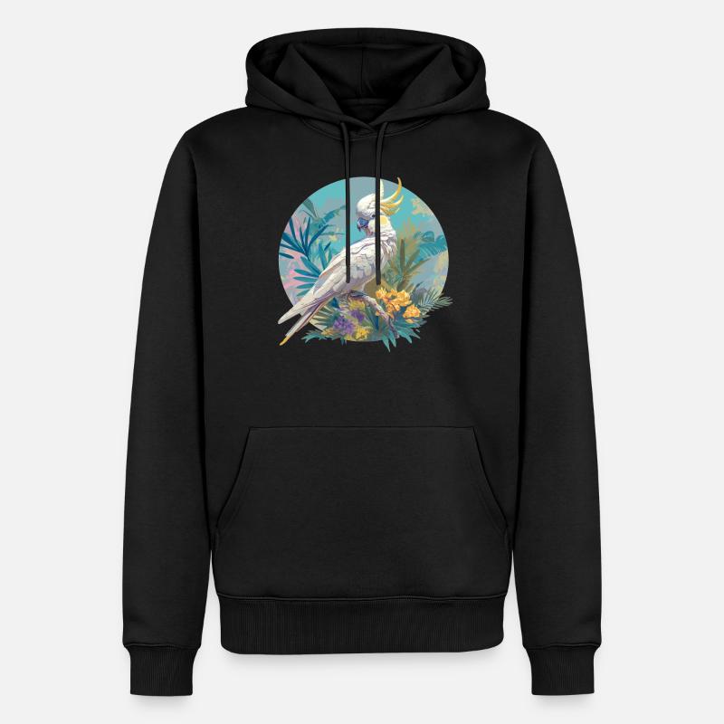 Cacatoès Cacatoès Cacatoès - Sweat à capuche Premium bio Homme - noir