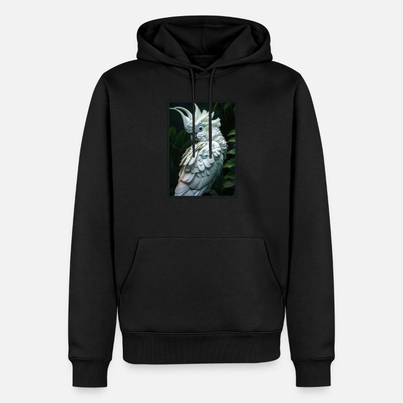 Cacatoès Cacatoès Cacatoès - Sweat à capuche Premium bio Homme - noir