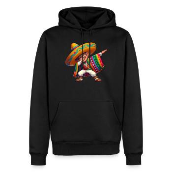 Mexikanischer Junge Tubt Sombrero Cinco De Mayo - Männer Premium Bio Hoodie - Schwarz - Vorne - Nico (187cm)