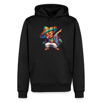 Mexikanischer Junge Tubt Sombrero Cinco De Mayo - Männer Premium Bio Hoodie - Schwarz - Vorne - Nico (187cm)