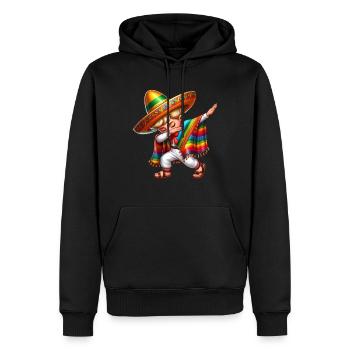 Mexikanischer Junge Tubt Sombrero Cinco De Mayo - Männer Premium Bio Hoodie - Schwarz - Vorne - Nico (187cm)