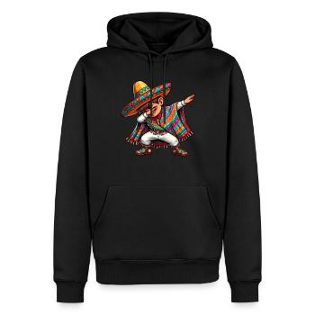 Mexikanischer Junge Tubt Sombrero Cinco De Mayo - Männer Premium Bio Hoodie - Schwarz - Vorne - Nico (187cm)