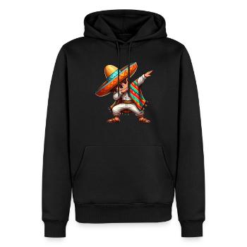Mexikanischer Junge Tubt Sombrero Cinco De Mayo - Männer Premium Bio Hoodie - Schwarz - Vorne - Nico (187cm)