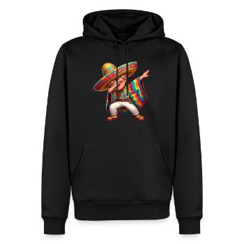 Mexikanischer Junge Tubt Sombrero Cinco De Mayo - Männer Premium Bio Hoodie - Schwarz - Vorne - Nico (187cm)