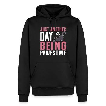 Cat Grandma Gifts - Männer Premium Bio Hoodie - Schwarz - Vorne - Nico (187cm)