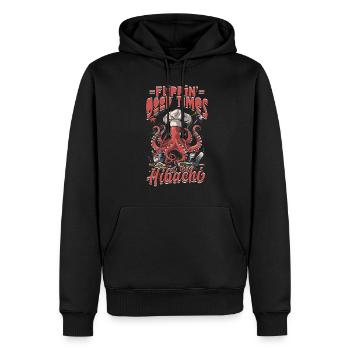 Hibachi Teppanyaki Japanische Küche - Männer Premium Bio Hoodie - Schwarz - Vorne - Nico (187cm)