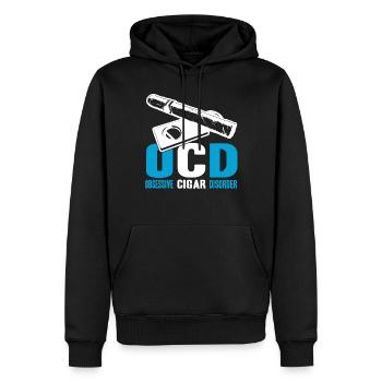 Cigar Smoking Obsessive Cigar Disorder - Men’s Premium Organic Hoodie - black - Front - Nico (187cm)