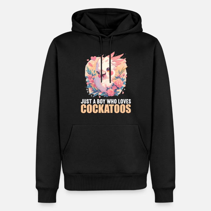 Cacatoès Cacatoès Cacatoès - Sweat à capuche Premium bio Homme - noir