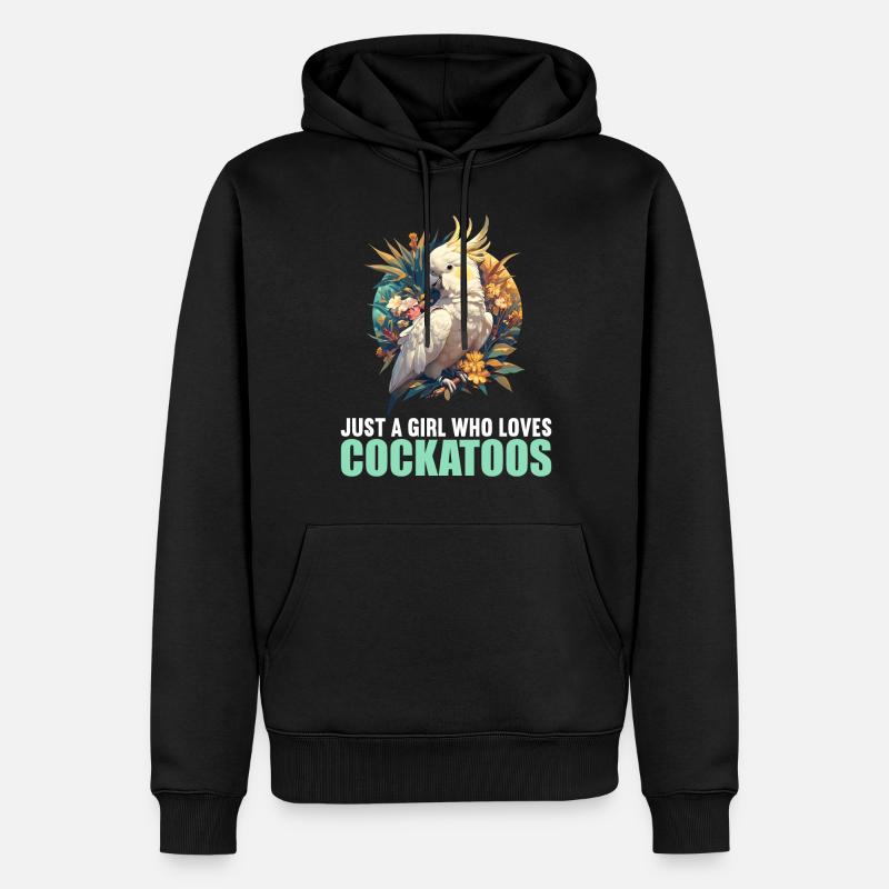 Cacatoès Cacatoès Cacatoès - Sweat à capuche Premium bio Homme - noir