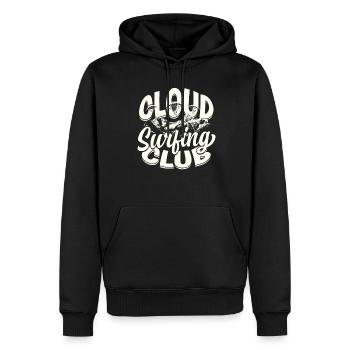 Paramotoring Motorschirm Cloud Surfing Club - Men’s Premium Organic Hoodie - black - Front - Nico (187cm)
