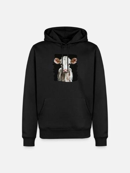 Kühe Kuh - Männer Premium Bio Hoodie - Schwarz